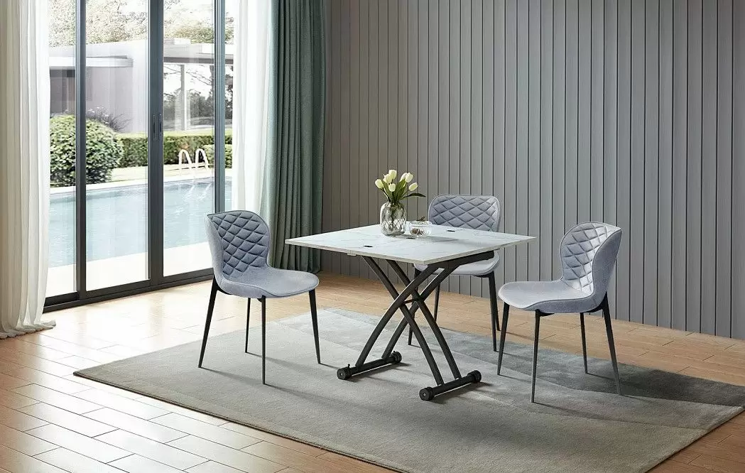 Стол-трансформер Jordan, светлый мраморный рисунок - фото 18