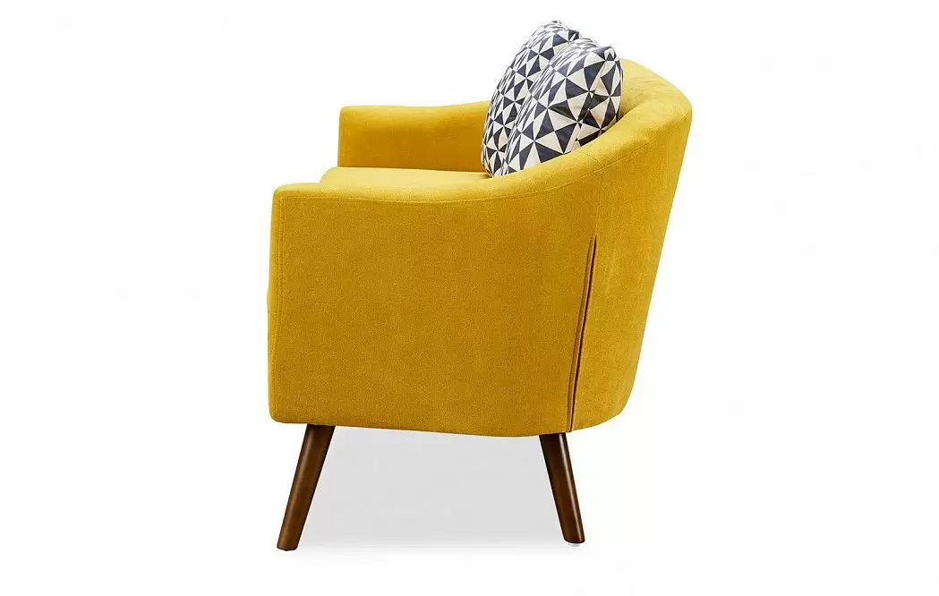 Комплект мягкой мебели Florence, желтый шафран/орех - фото 5
