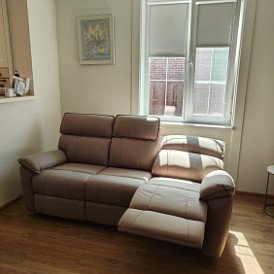 Диван-реклайнер Allison 2-х местный, песочный