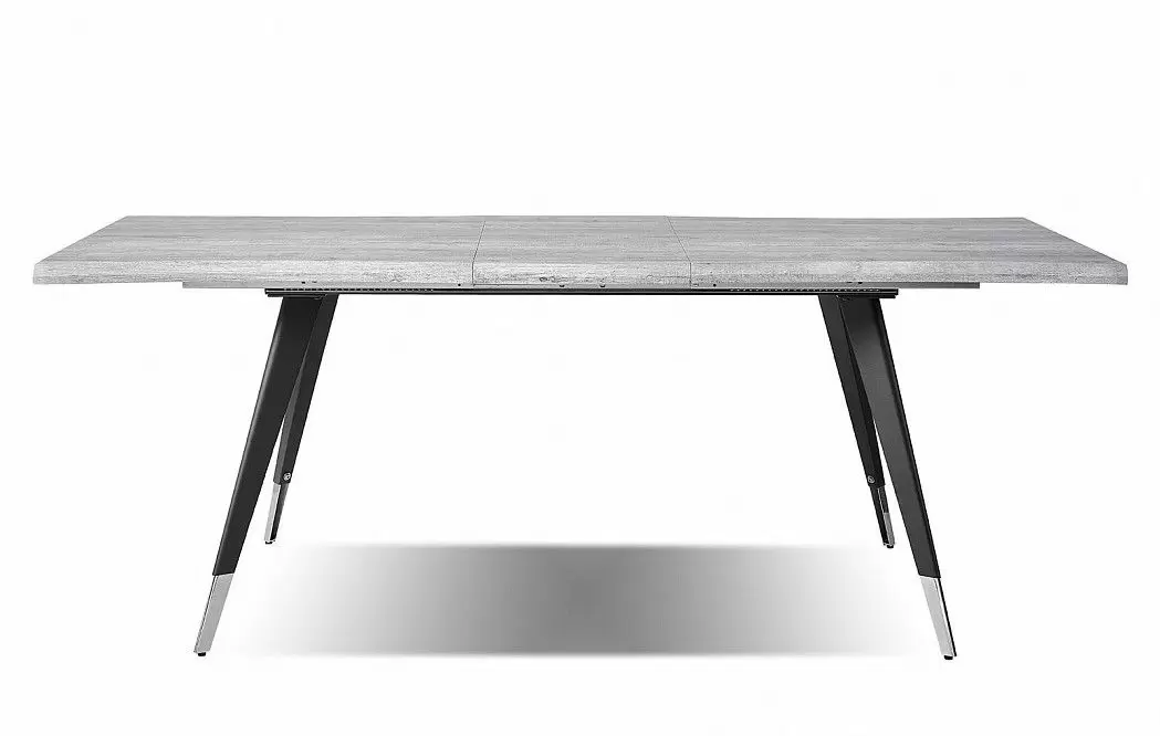 Стол раскладной Dusseldorf 160-200, античный дуб/черный - фото 6