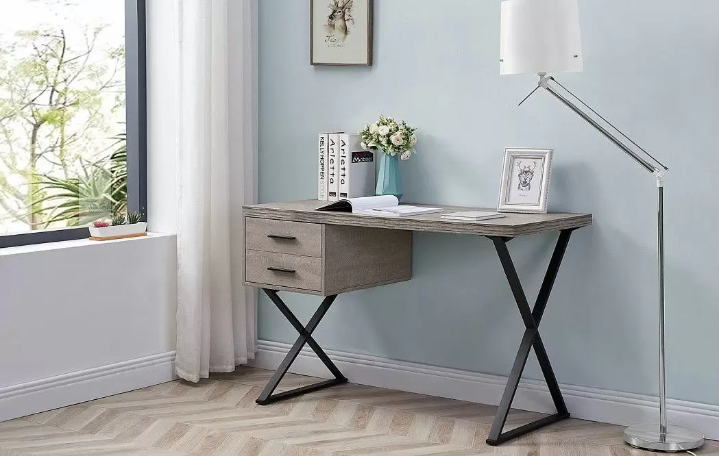 Стол письменный Hemingway, дымчатый дуб/черный - фото 3