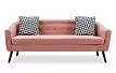 Диван Florence 3-х местный, коралловый/орех