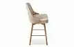 Стул полубарный Jimmy, бежевый/беленое дерево