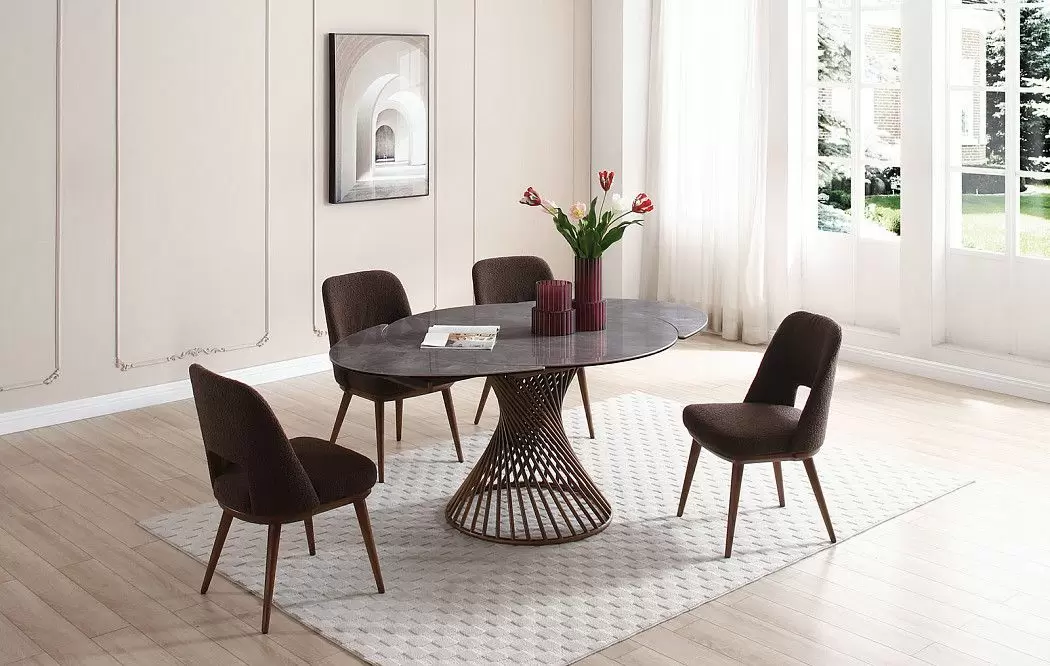 Стул Agata, коричневый/орех - фото 5