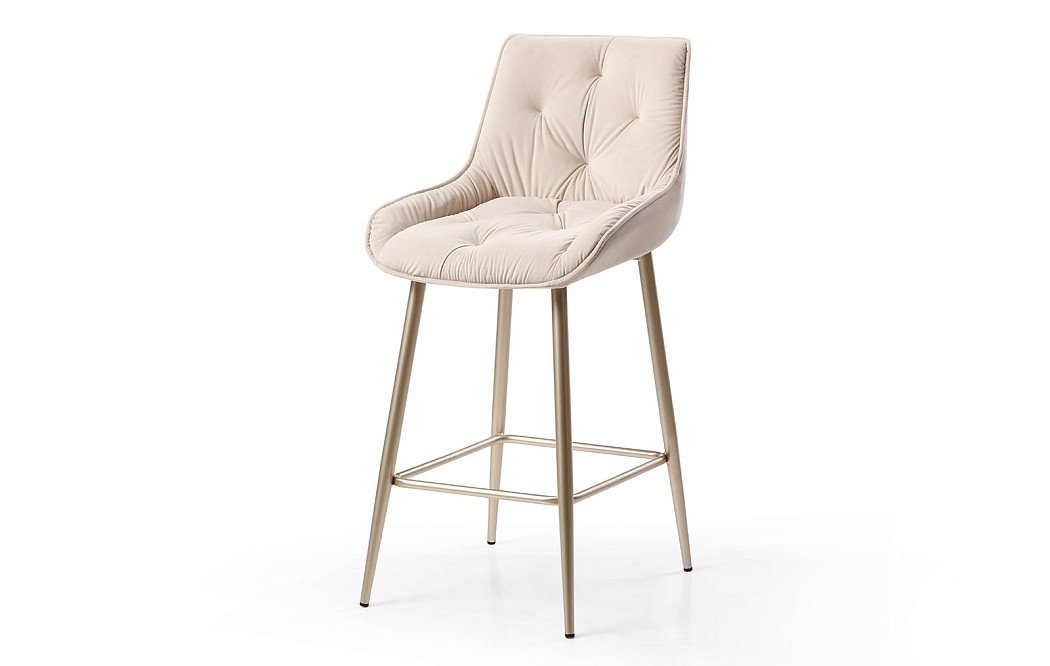 Стул барный Joely Bar (76), бежевый/шампань - фото 6