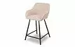 Стул полубарный Edwin, пудровый/черный