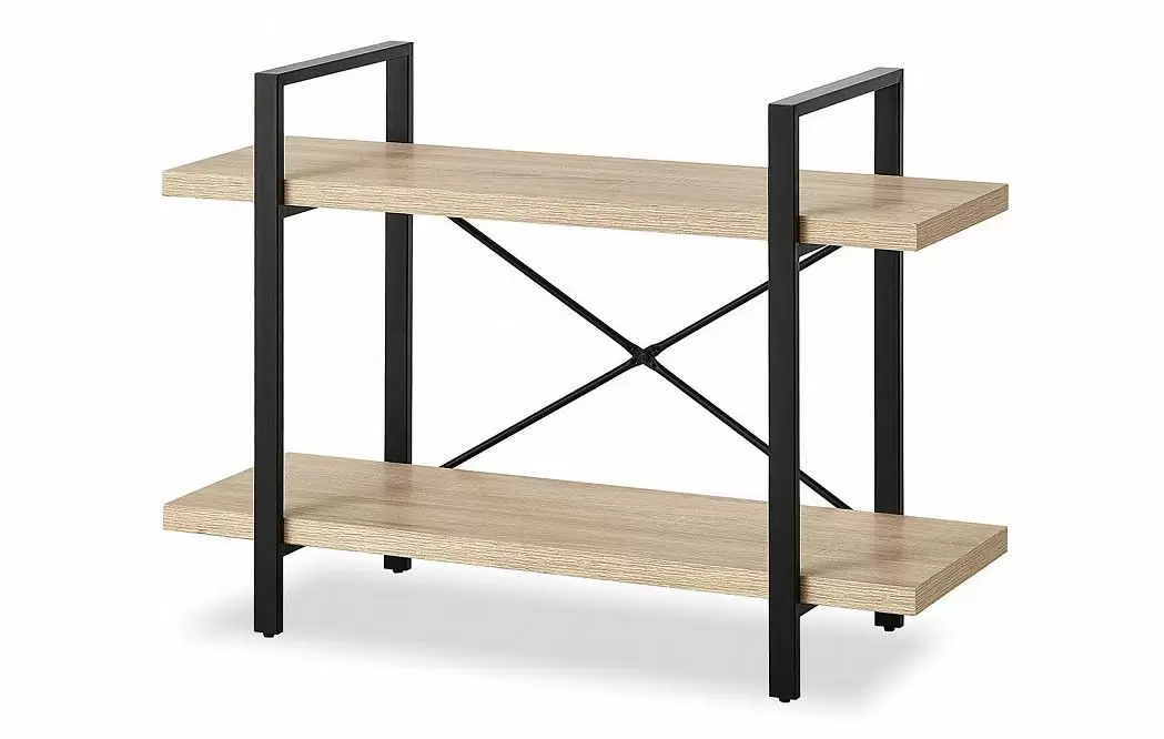 Стеллаж Abigail, дуб/черный