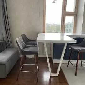 Стул полубарный Joan (65), темно-синий