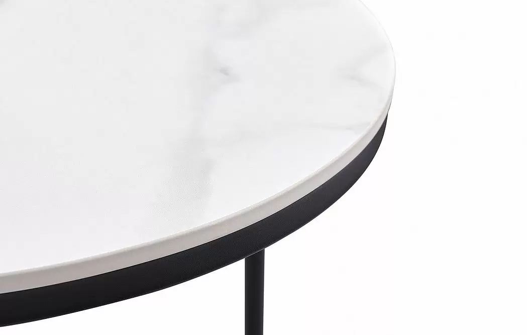 Набор из 2-х столов журнальных Fabio, белая керамика - фото 10