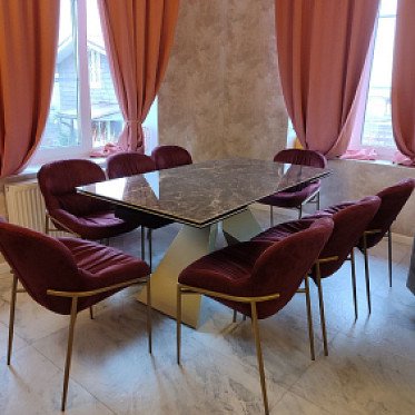 Стол Luxor 160, стул Monica - с доставки