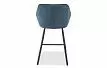 Стул полубарный Edwin, графитово-синий/черный