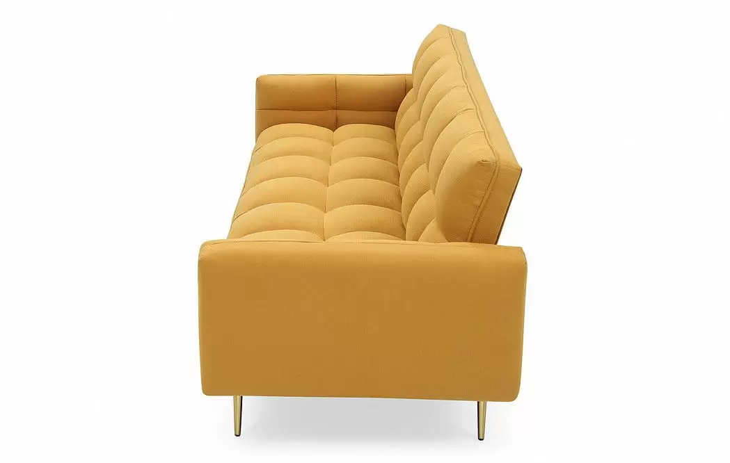 Диван-кровать Madrid, желтый/золотые ножки - фото 10