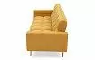 Диван-кровать Madrid, желтый/золотые ножки