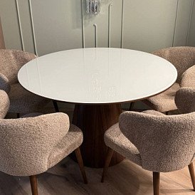 Стул Simona, песочный/орех