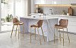 Стул барный Harley (75), капучино/золото