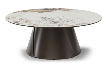 Стол журнальный Havana (100), светлая керамика/шоколад