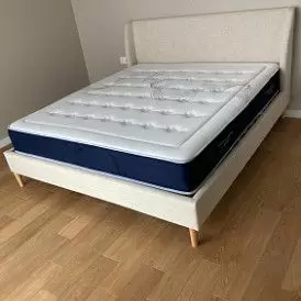 Кровать Carrera 160x200 (с подъемным механизмом), голубой