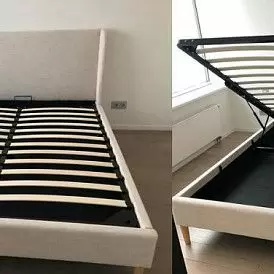 Кровать Carrera 160x200 (с подъемным механизмом), голубой