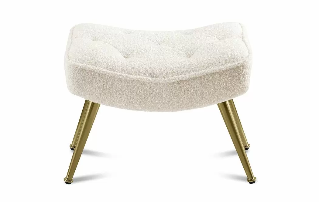 Оттоманка Hygge, слоновая кость/золото - фото 3