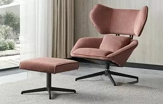 Кресло и оттоманка Boston, сливовый