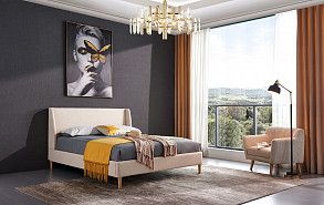 Кровать Carrera 140x200 (с подъемным механизмом), бежевый Кровать Carrera 140x200 (с подъемным механизмом), бежевый