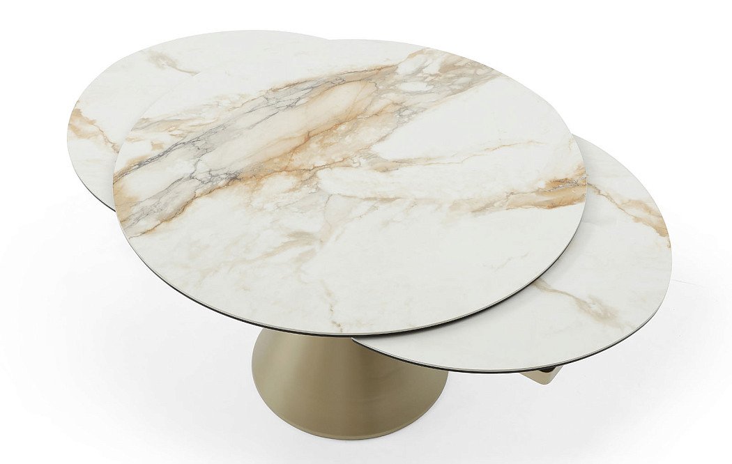 Стол раскладной Josephina 120-180, керамика/шампань - фото 7