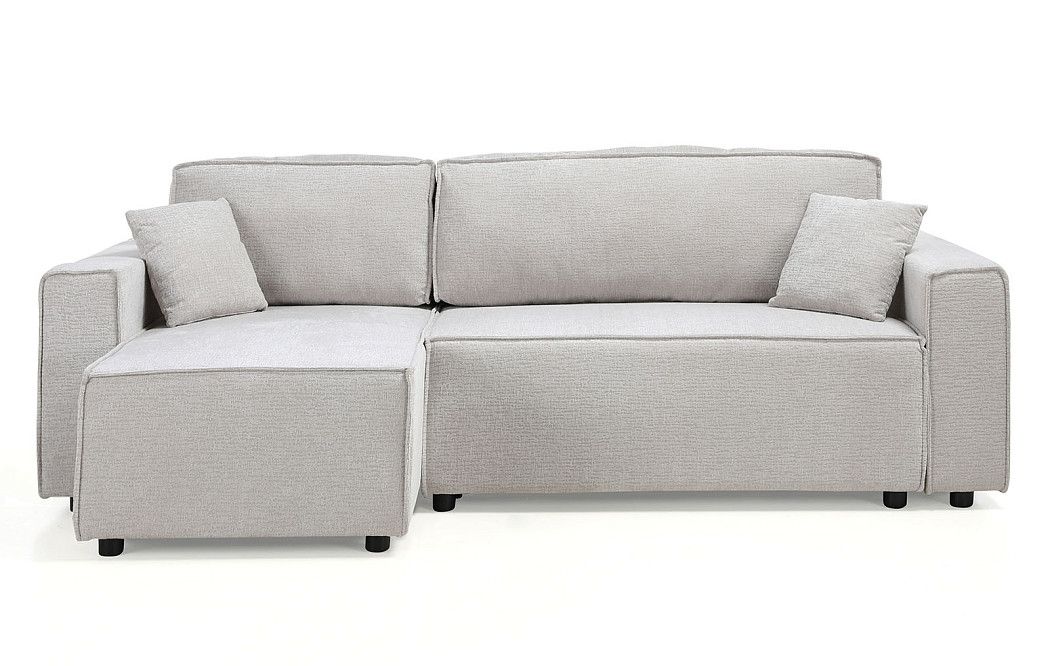 Диван-кровать Gustav угловой (левый), бежевый - фото 4