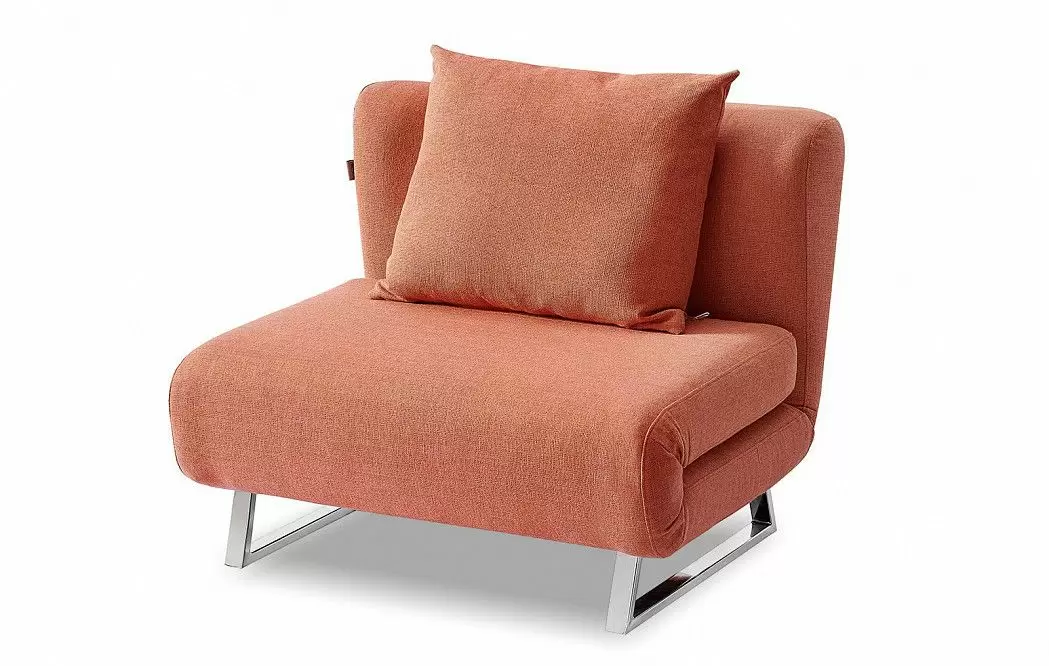 Кресло-кровать Rosy, папайя/хром - фото 6