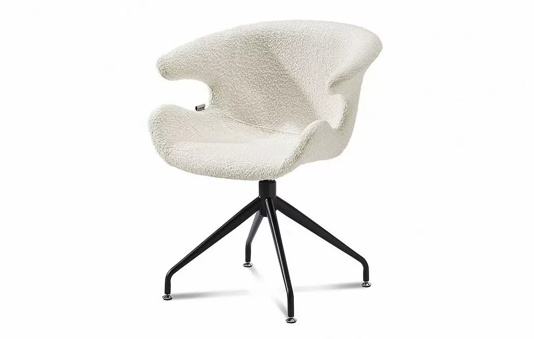 Кресло Wing, слоновая кость/черный - фото 5