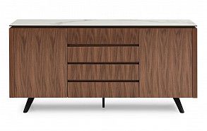 Буфет Nottingham, белая керамика/орех