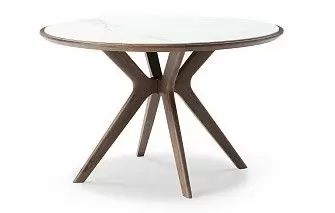 Стол Tango 100, светлая керамика/орех