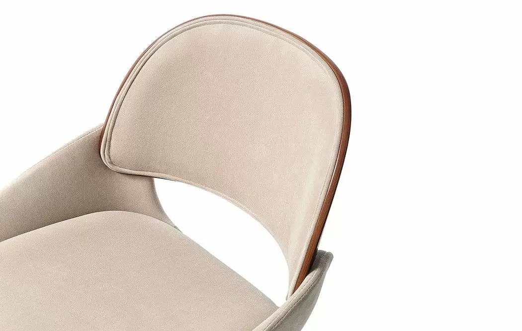 Стул Jerry, бежевый/орех - фото 4