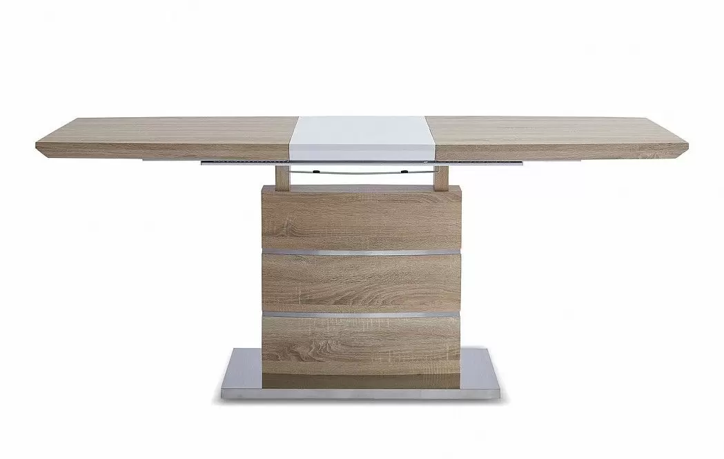 Стол раскладной Verona (140), светлый дуб/белый матовый - фото 9