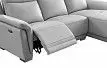 Диван-реклайнер Jonathan угловой (правый), светло-серый