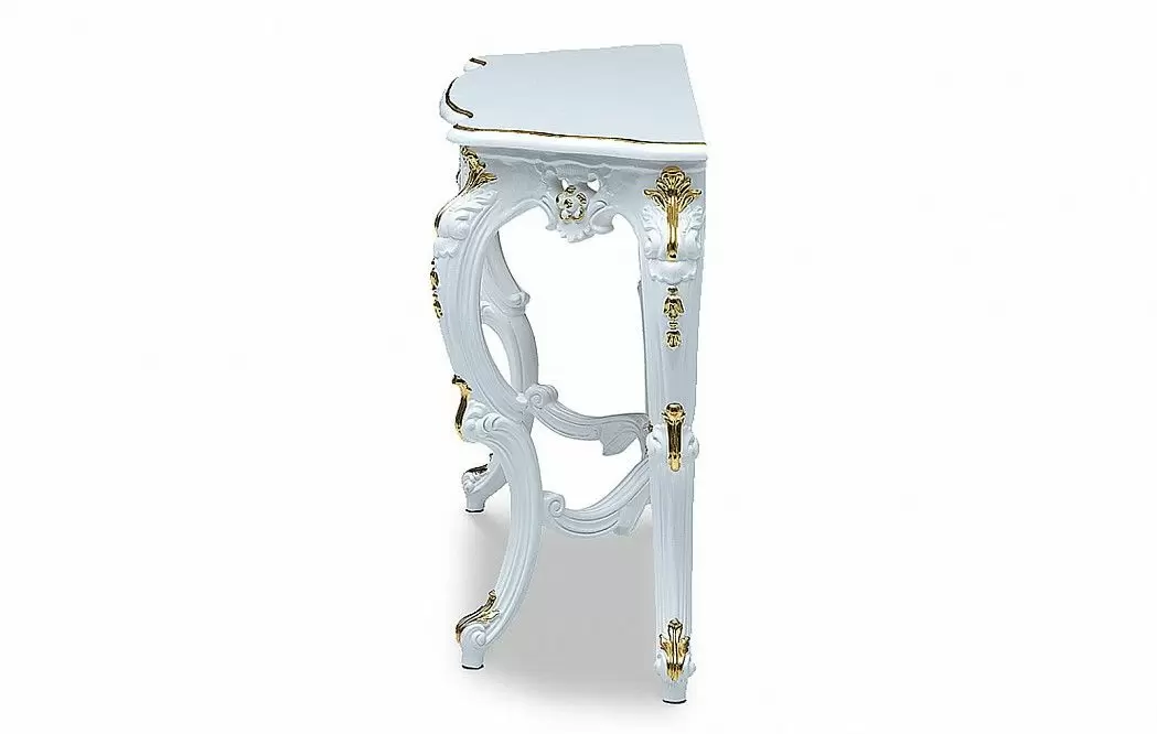 Консоль Sabrina, белый/золото - фото 5