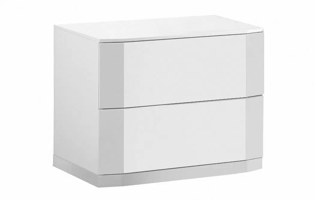 Тумба прикроватная Aragon (2 ящика), белый