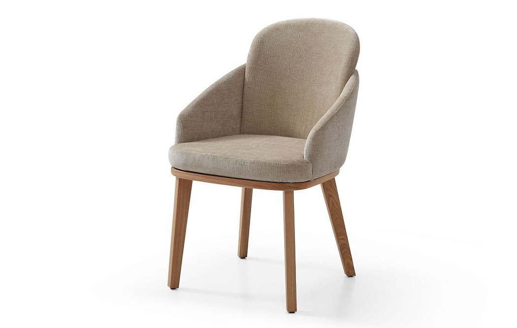 Стул Clarissa, бежевый/орех - фото 3