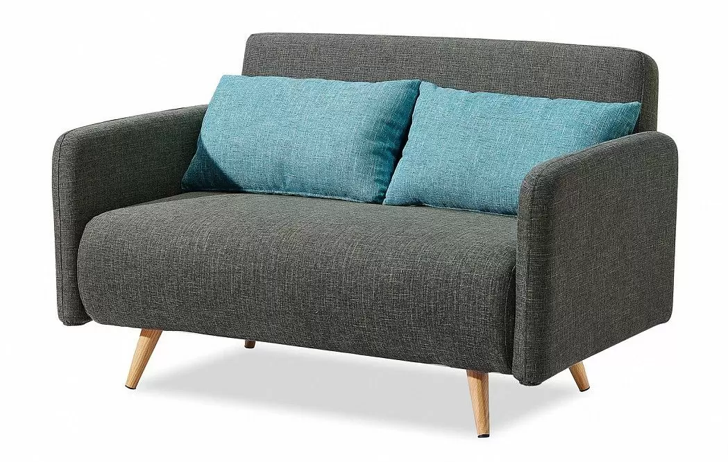 Диван-кровать Cardiff, серый/бирюзовый меланж - фото 9