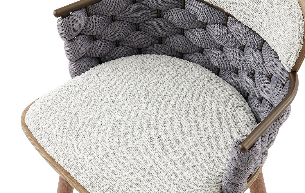 Стул барный Vanda (76), белый/серый - фото 4