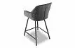 Стул полубарный Edwin, темно-серый/черный