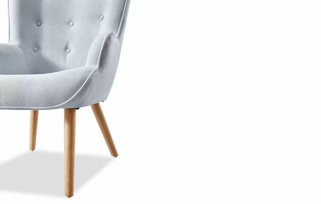 Кресло Hygge, голубой/натуральный - фото 6