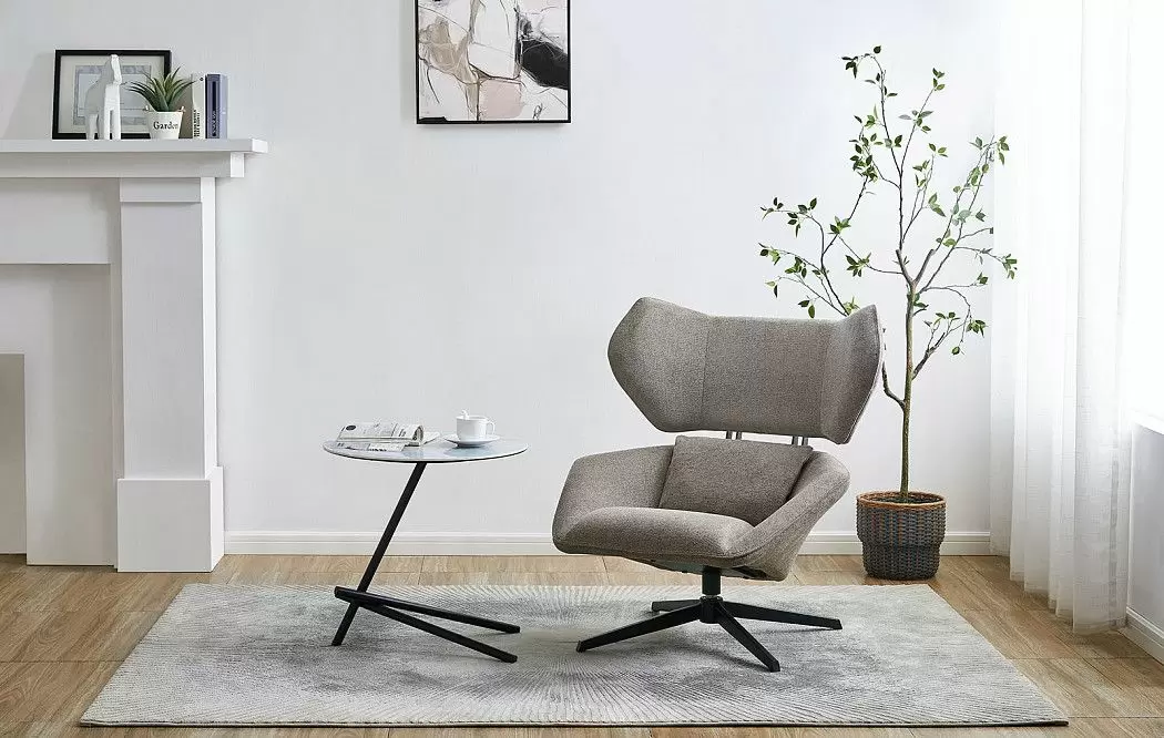 Кресло и оттоманка Boston, серо-коричневый - фото 2