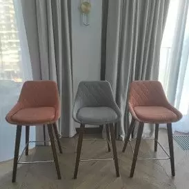 Стул полубарный Joan (65), темно-синий