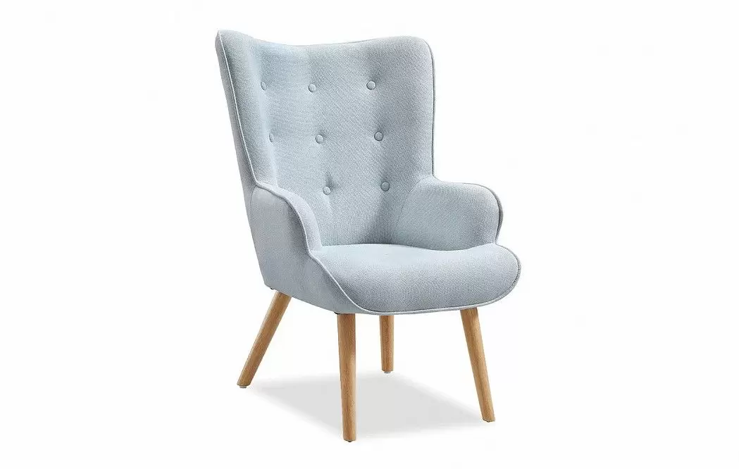 Кресло Hygge, голубой/натуральный
