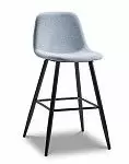 Стул полубарный Jack (60), голубой/черный