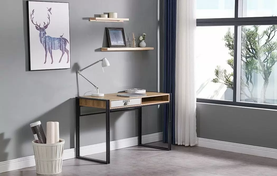 Стол письменный Discovery, орех/черный - фото 2