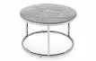 Набор из 2-х столов журнальных Nocturne, серая керамика/серебро