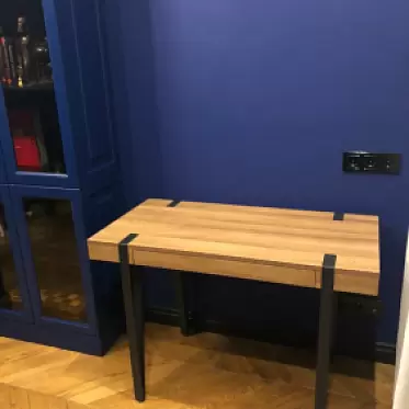 Стол письменный Project, орех/черный