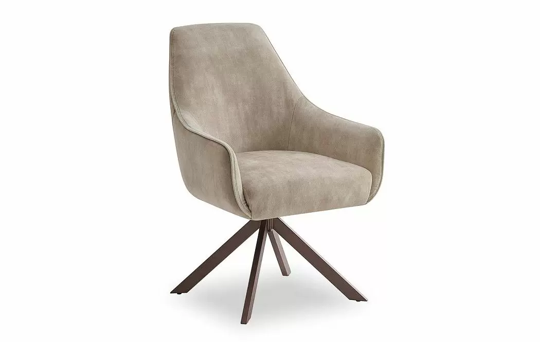 Стул Emma, темно-бежевый/мокко/бронза