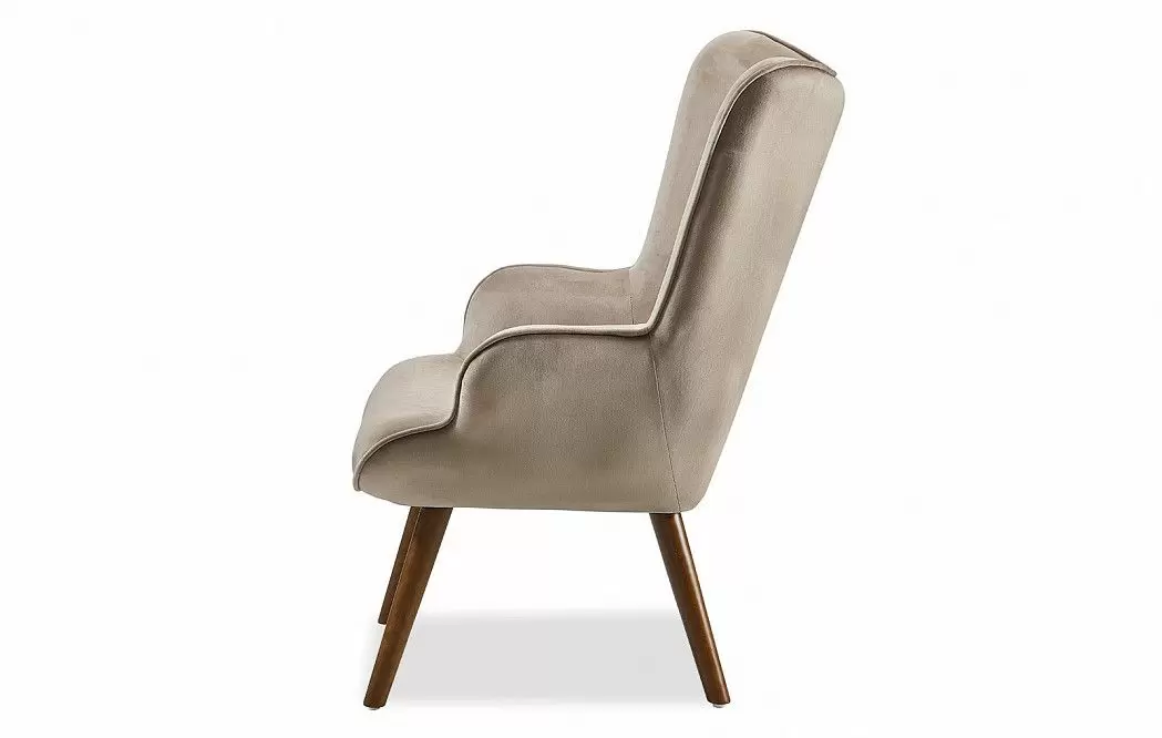 Кресло Hygge, бежевый/орех - фото 5